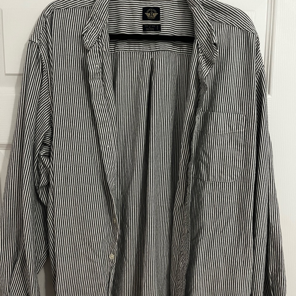 Vintage Dockers Men’s Striped Button-Up Shirt